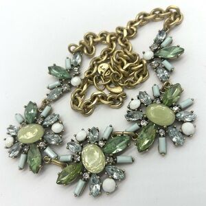 LOFT Green and Blue Jeweled Necklace